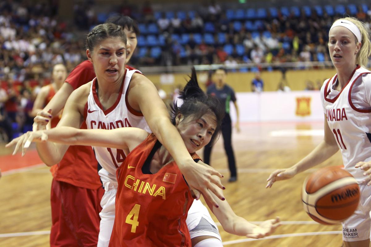 中国女篮对加拿大女篮比赛录像